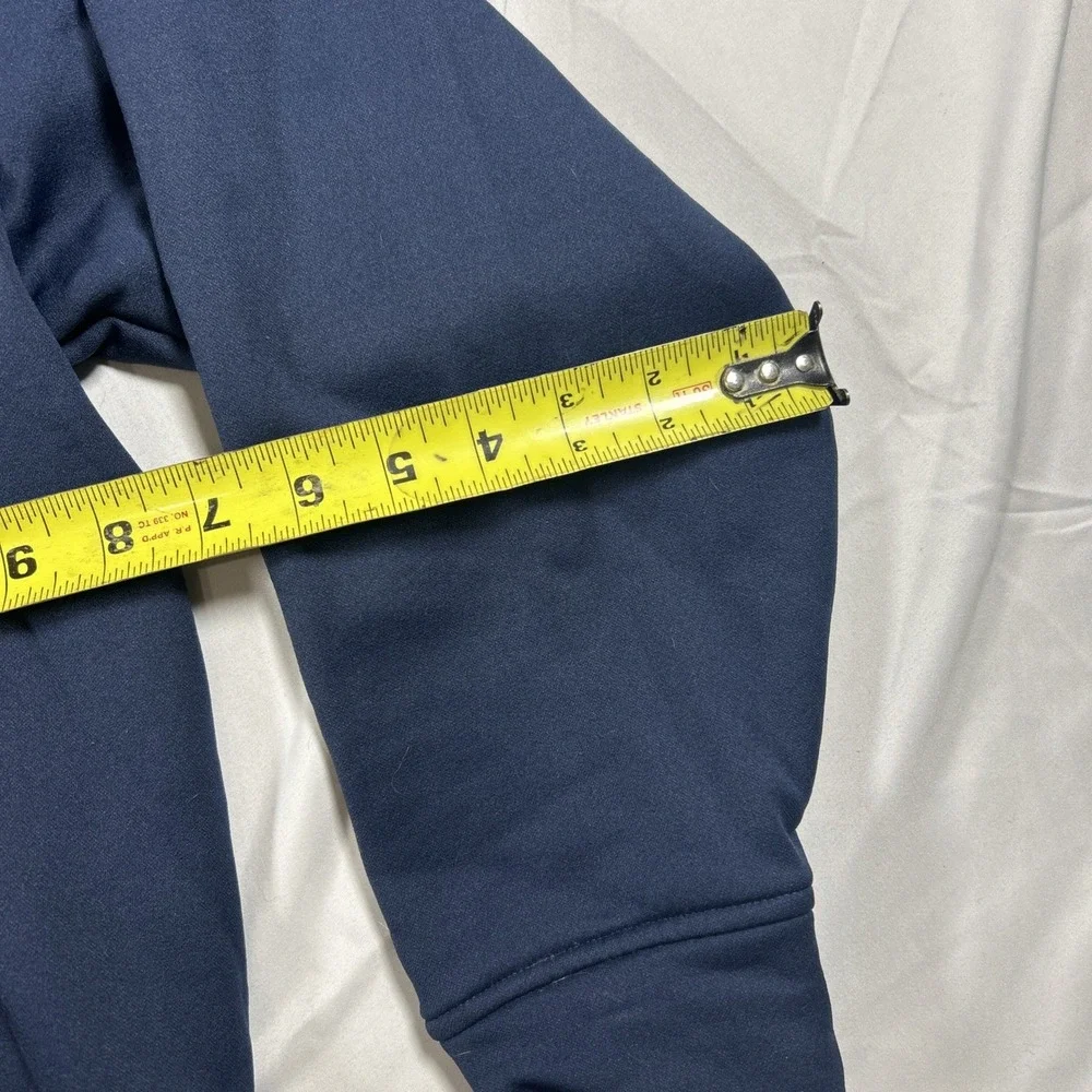 The North Face Hoodie Sweatshirt Mens medium Navy Blue/Black Pullover Logo